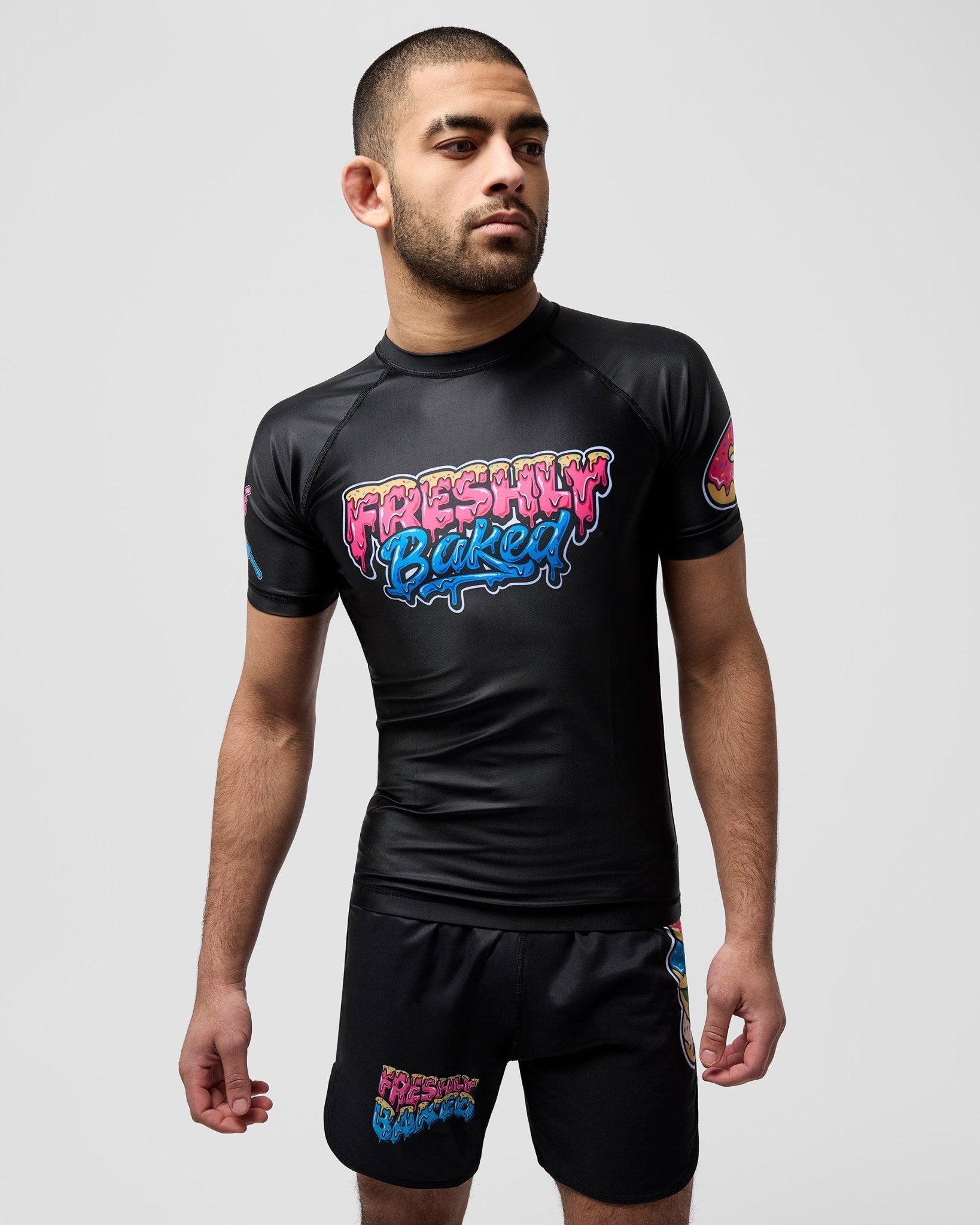 Black Highly Flavoured Rashguard - Freshly Baked FightwearRashguards