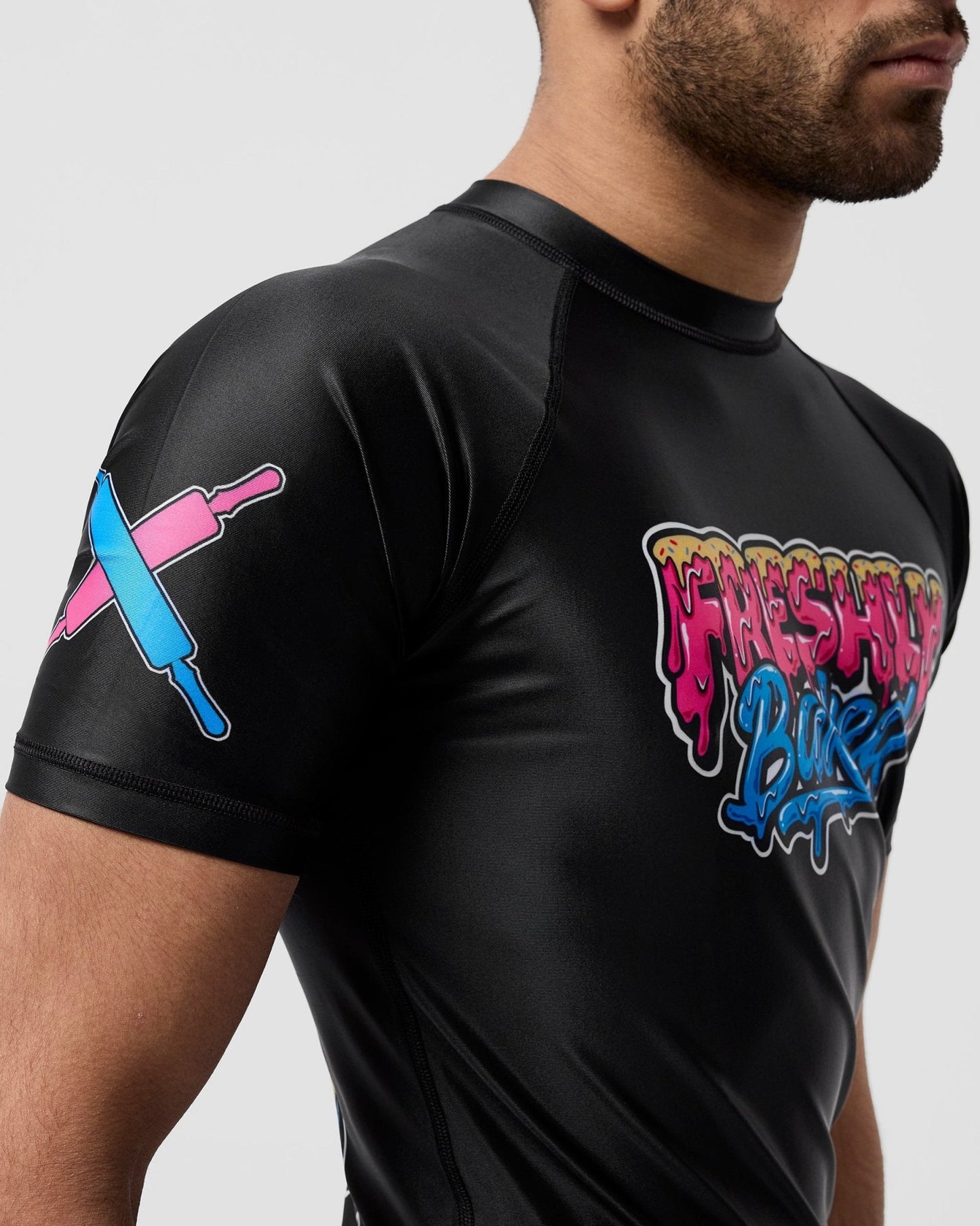 Black Highly Flavoured Rashguard - Freshly Baked FightwearRashguards