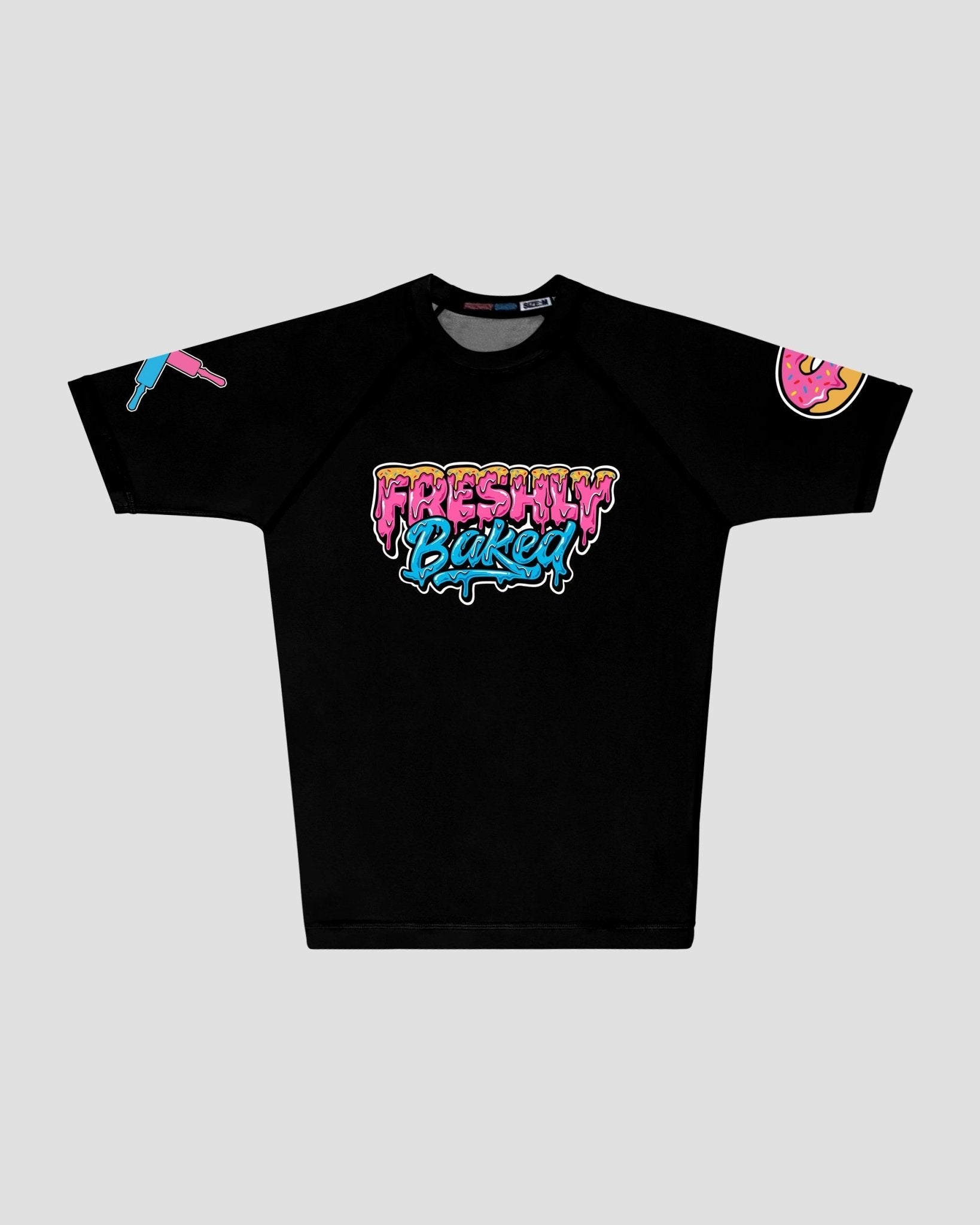 Black Highly Flavoured Rashguard - Freshly Baked FightwearRashguards