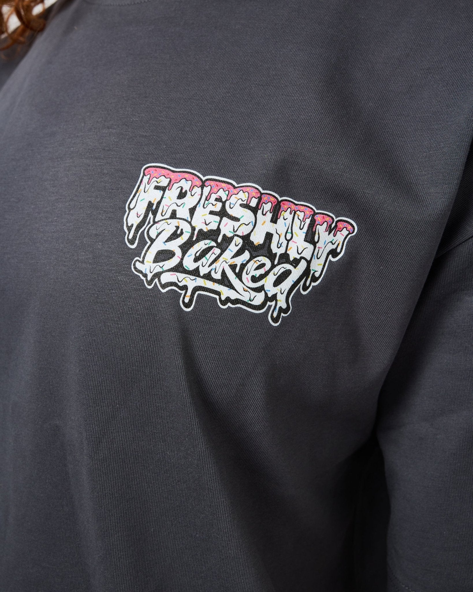 Charcoal Sprinkle Logo Tee - Freshly Baked Fightwear