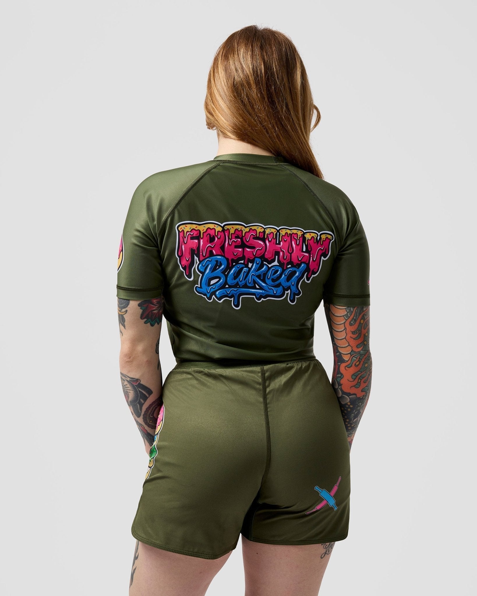 Olive Base Rashguard - Freshly Baked FightwearRashguards