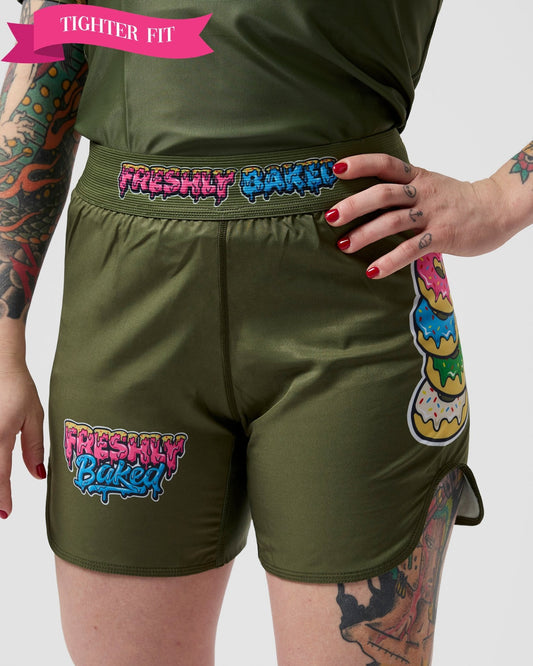 Olive Base Shorts - Freshly Baked FightwearShorts