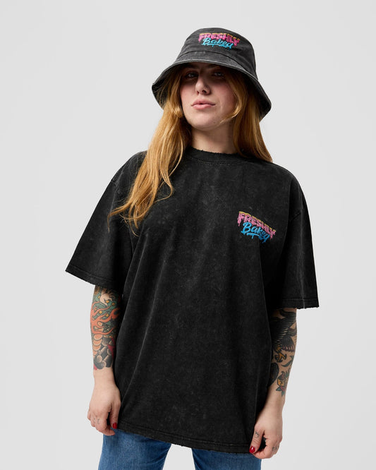 Oversized Acid wash Logo T - Shirt - Freshly Baked FightwearT Shirts