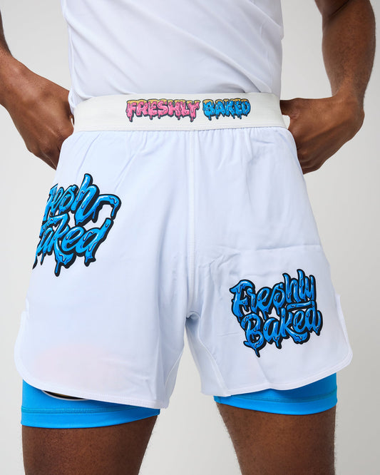 Stay Fresh Stay Baked HYBRID (2in1) Shorts - Freshly Baked FightwearShorts