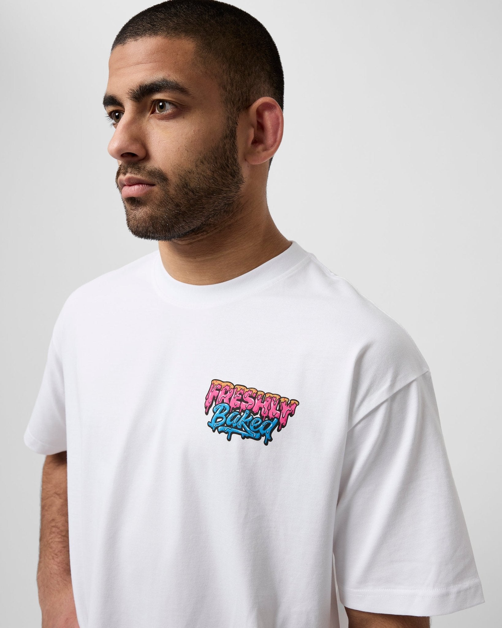 White Doughnut Tee - Freshly Baked Fightwear