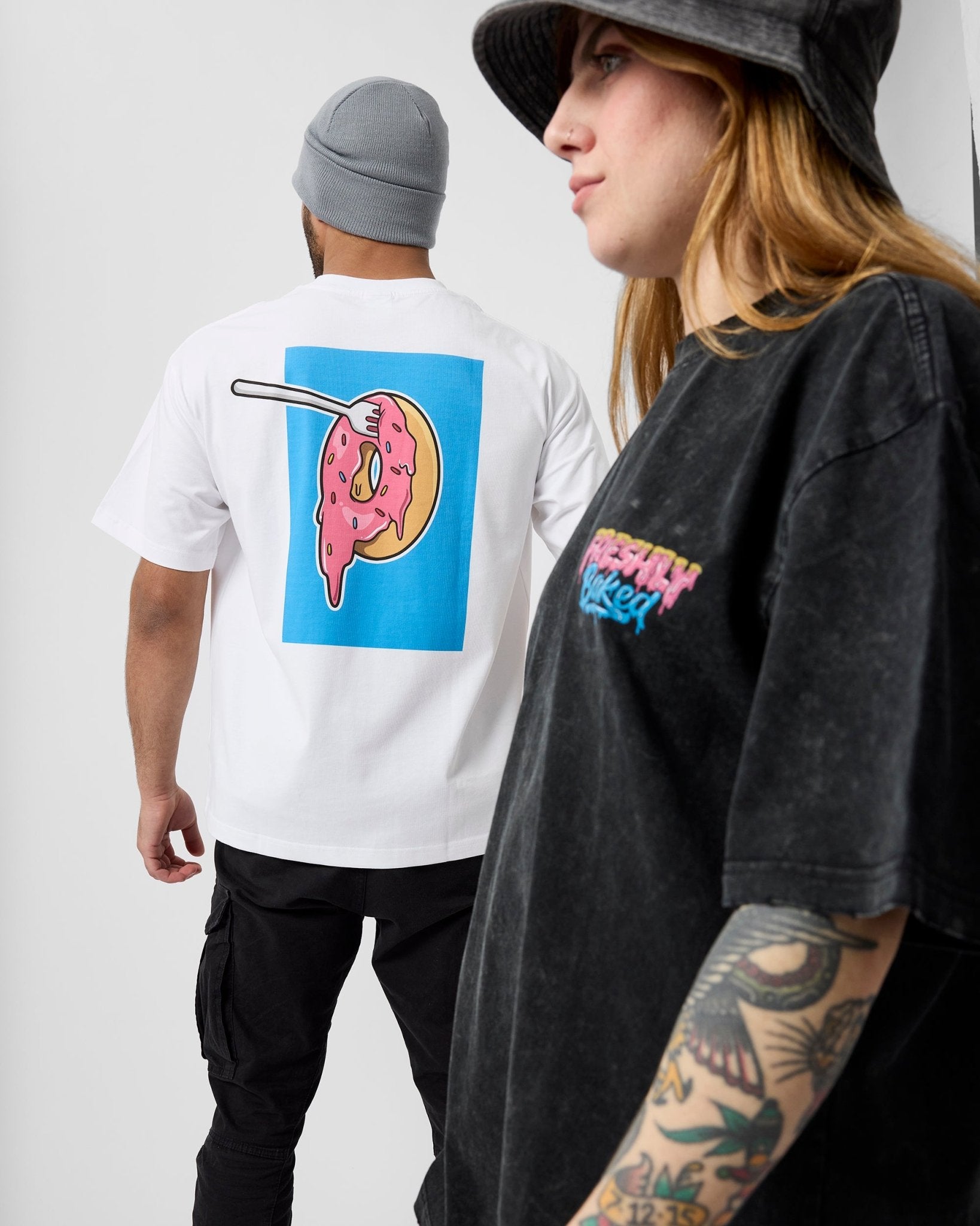 White Doughnut Tee - Freshly Baked Fightwear