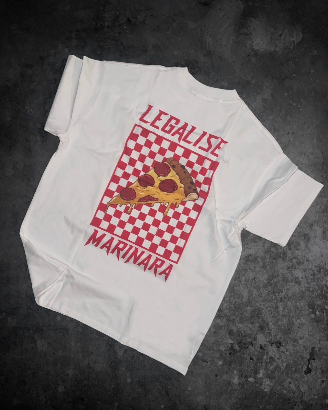 White Legalise Marinara Tee - Freshly Baked FightwearT Shirts