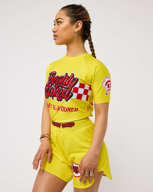 Yellow Marinara Rashguard - Freshly Baked FightwearRashguards