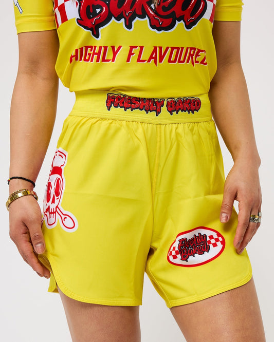 Yellow Marinara Shorts - Freshly Baked FightwearShorts